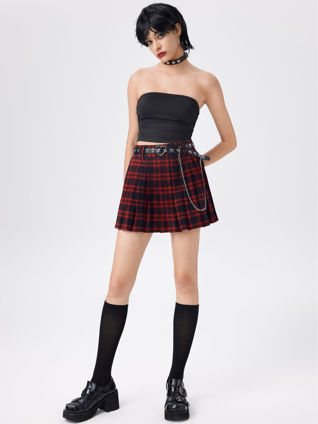Hot 2025 cross-border sexy hot girl design pleated slim vest tube top