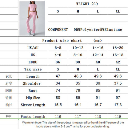 2025 Spring and Summer New Casual Fashion Suit Solid Color All-match Short Sleeve Long Pants Two-piece Set