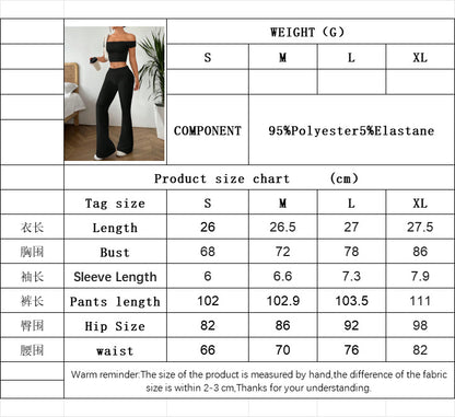 Women's  sexy fashion suits 2025 spring and summer new short tops and trousers two-piece suits