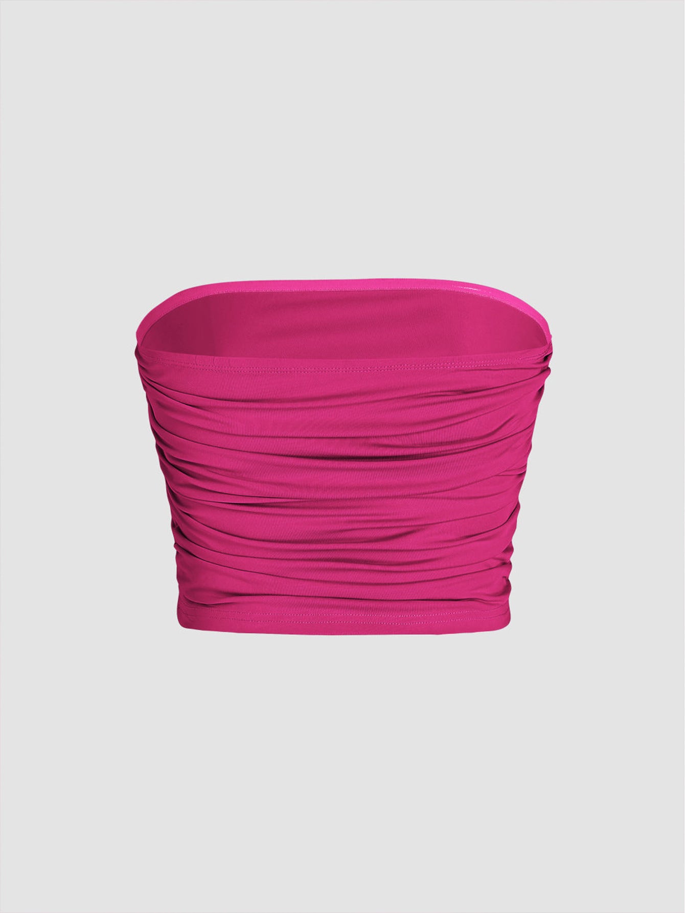 Hot 2025 cross-border sexy hot girl design pleated slim vest tube top